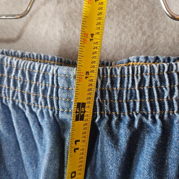 VTG K-Mart Deadstock Chic Jeans Pull On Church Lady Jeans Blue 16P 100% Cotton - Picture 7 of 7